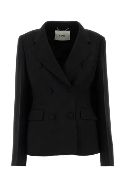 Fendi Jackets And Vests In Black