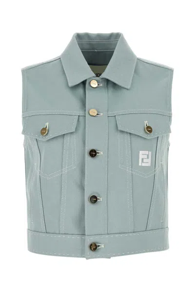 Fendi Jackets And Vests In Blue