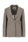 Fendi Tailored Deconstructed Jacket In Grey
