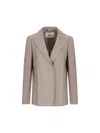 Fendi Deconstructed Tailored Jacket In Ash