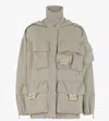 Fendi Utility-inspired Beige Jacket With High Collar