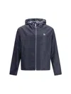 Fendi Midnight Blue Polyester Reversible Windbreaker In Blue