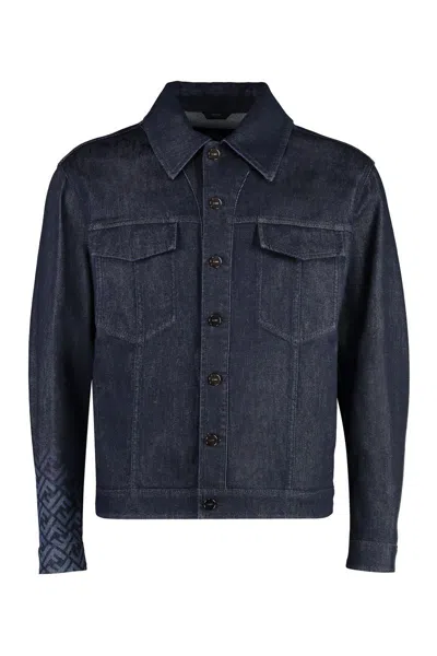 Fendi Jackets In Blue