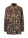 Fendi Leo Wool Go-to Jacket In Brown