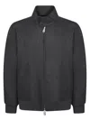 Fendi Men Bomber In Feltro In Black