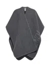 Fendi Grey Wool And Cashmere Poncho In Grey