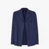 Fendi Single-breasted Jacket With No Visible External Buttons In Mirto