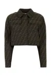 Fendi Embroidered Polyester Blend Jacket In Printed