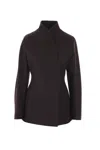 Fendi Women Blazer In Grain De Poudre In Purple