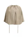 Fendi Women Embroidered Chambray Jacket In Neutral