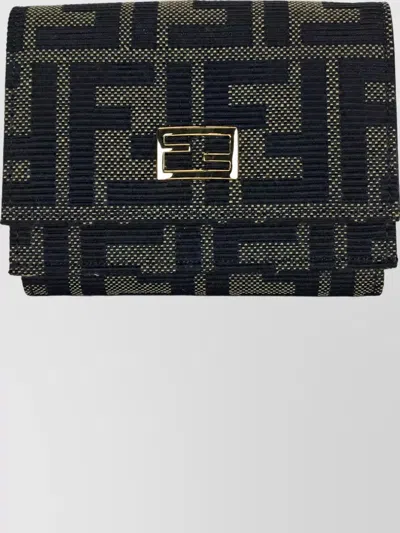Fendi Jacquard Compact Wallet