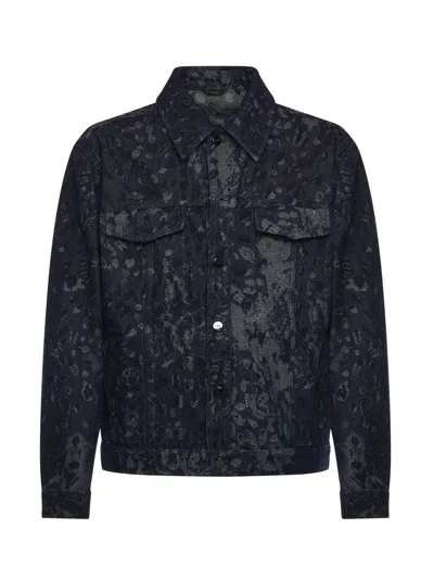 FENDI JACQUARD DENIM JACKET