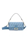 Fendi Jacquard Ff Baguette In Blue