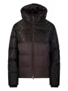 Fendi Jacquard Ff Hooded Ski Jacket Clothing In Brown