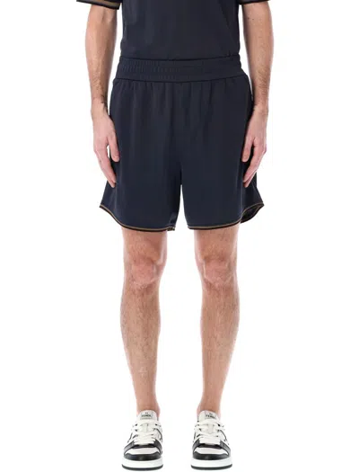 Fendi Jacquard Football Shorts In Black
