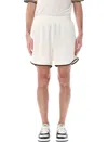 Fendi Football Bermuda Contrast Trim In White
