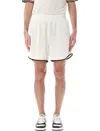 Fendi Football Bermuda Contrast Trim In White