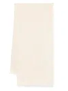 Fendi Fringed Edge Ff Cotton Large Shawl Accessories In Pink