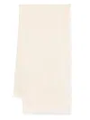 Fendi Fringed Edge Ff Cotton Large Shawl Accessories In Pink