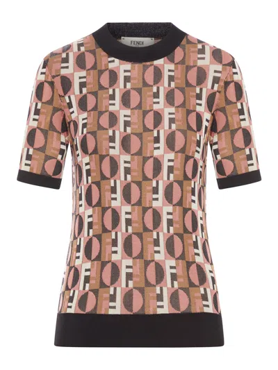 FENDI JACQUARD T-SHIRT