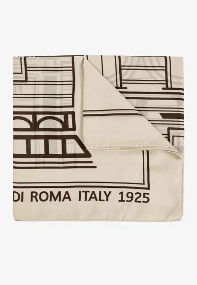 Fendi Jacquard Wool Scarf