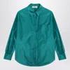 Fendi Jade Green Silk Shirt Women