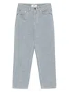 Fendi Women Denim Cotton Cropped Jeans In Blue