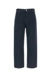 Fendi Embroidered Stretch Denim Jeans In Blue