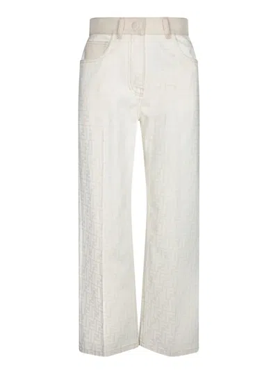 Fendi Jeans In White