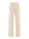 Fendi Women Two-tone Denim Jeans In White