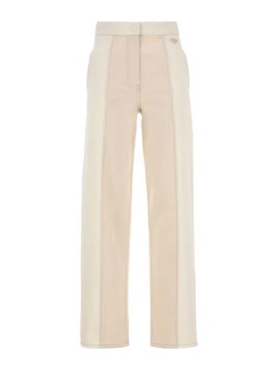 FENDI JEANS BOOT-CUT - BEIS