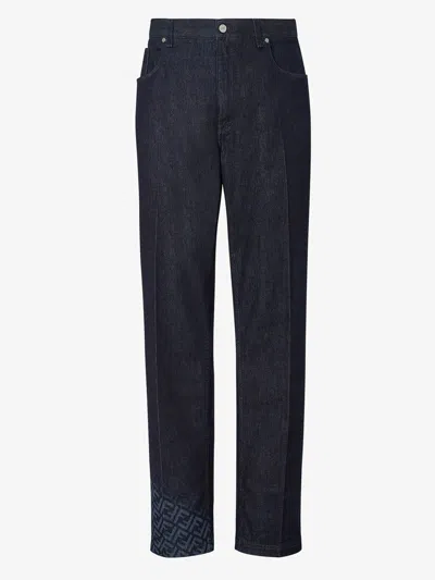 Fendi Jeans Clothing In Blue