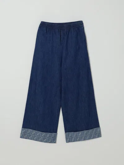 Fendi Jeans  Kids Color Denim In Blue