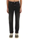 Fendi Basic Straight-leg Jeans In Black