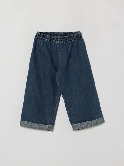 Fendi Babies'  Jeans Kids In Blue