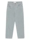 Fendi Women Denim Cotton Cropped Jeans In Blue