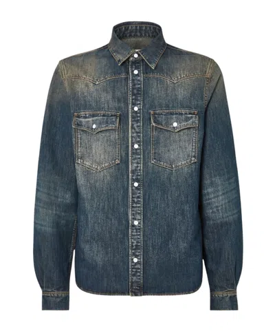 Fendi Jeans Shirt In Blue