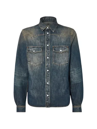 Fendi Denim Shirt In Multi