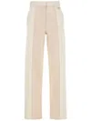 Fendi Women Two-tone Denim Jeans In White
