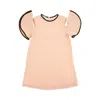 Fendi Jersey Mini Dress With Ff Trims Kids In Pink