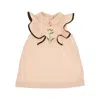 Fendi Jersey Mini Dress With Floral Embroidery Kids In Pink