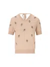 Fendi Women's Wool Cropped Sweater In Nude