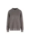 Fendi Gray Wool And Cashmere Jumper In Gray