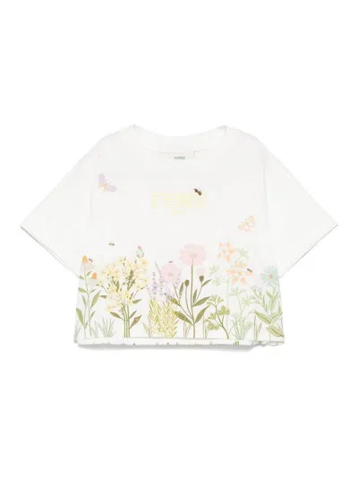 Fendi Jr Kids' Blouse In White