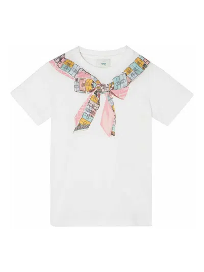 Fendi Jr Kids' T-shirt In White
