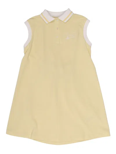 Fendi Jr Kids'  Dress Cotone Piquet In Gold
