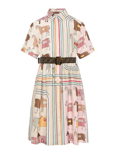 Fendi Jr Kids' Dress In Multi