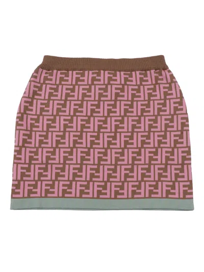 Fendi Jr Kids'  Gonna Double Cotton In Multi