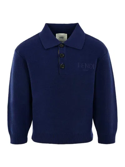 Fendi Jr Kids' Pole In Blue