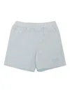 Fendi Jr Popeline Shorts In Blue